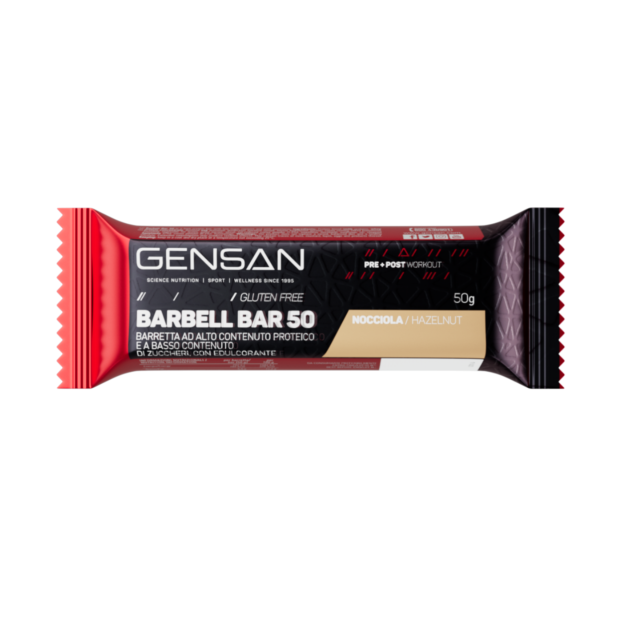 Barbell Bar 50 | Le migliori barrette proteiche Gensan