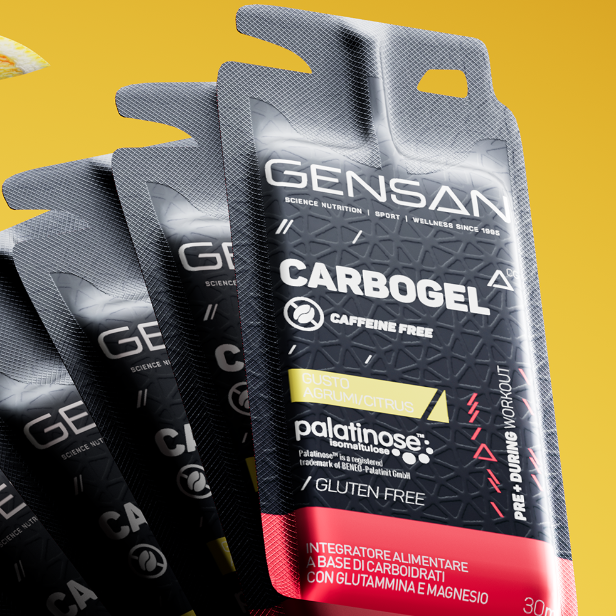 Carbogel | Gel energetico energizzante monodose | Gensan