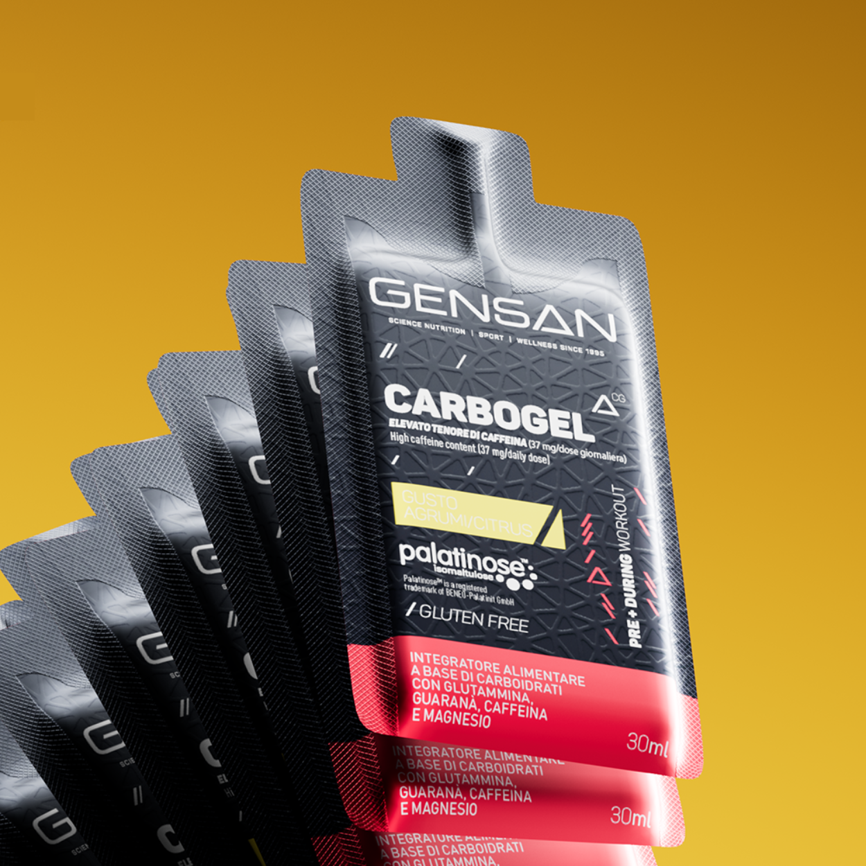 Carbogel | Gel energetico energizzante monodose | Gensan